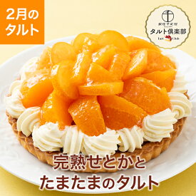 ポイント5倍〜 バレンタイン 2026 ケーキ タルト お菓子 スイーツ 贈り物 ギフト 千疋屋 パティスリー銀座千疋屋 送料無料 タルト倶楽部 完熟せとかとたまたまのタルト