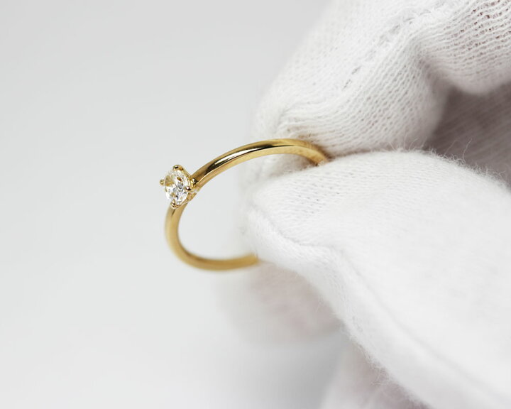 楽天市場】「オーバルカット」一粒 リング 天然 ダイヤモンド 0.170ct 