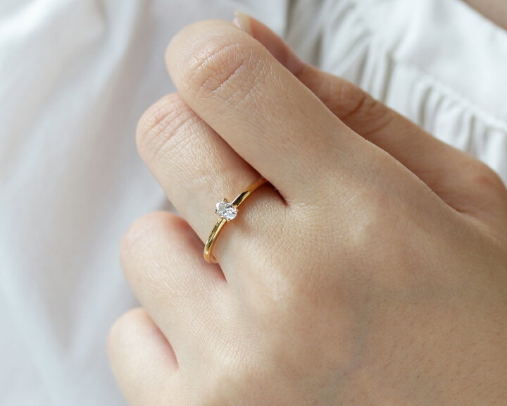 楽天市場】「オーバルカット」一粒 リング 天然 ダイヤモンド 0.170ct 