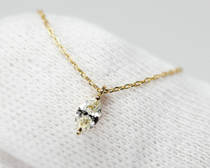 楽天市場】K18 マーキスカット 天然ダイヤモンド 0.147ct【J/VVS-2 