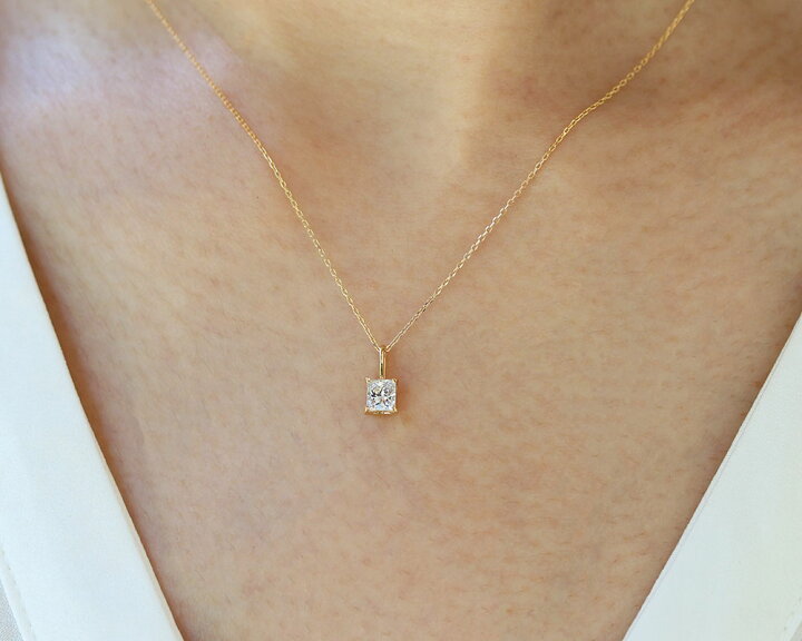楽天市場】K18 プリンセスカット 天然ダイヤモンド 0.333ct【E/VS-1 
