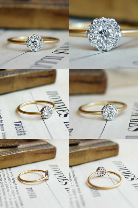 楽天市場】K18 天然 ダイヤモンド 計0.17ct 取り巻き フラワー 