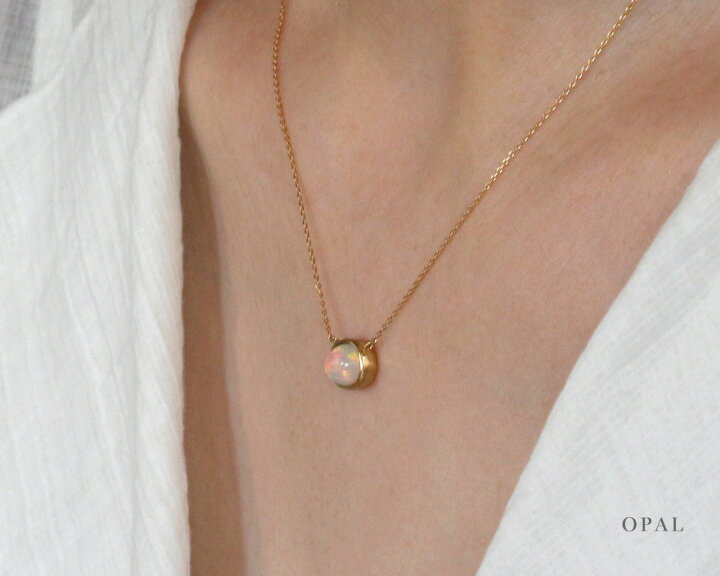 楽天市場】【スペシャル価格】K18 カボション ロシェ ネックレス 