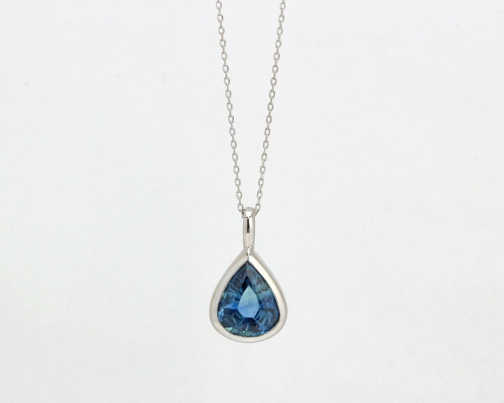 楽天市場】PT900 ブルーサファイア 2.150ct ネックレスチャーム 