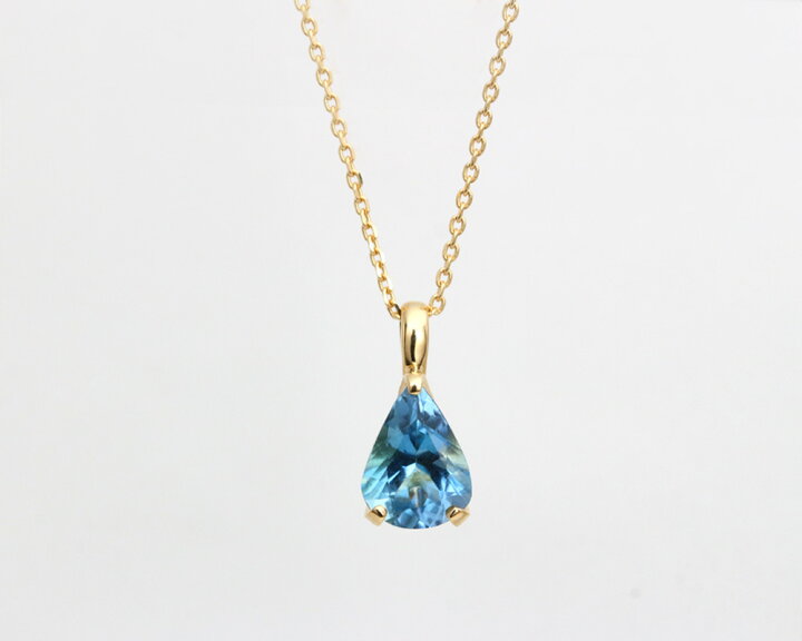 楽天市場】K18 サンタマリアアクアマリン ネックレスチャーム 0.800ct 