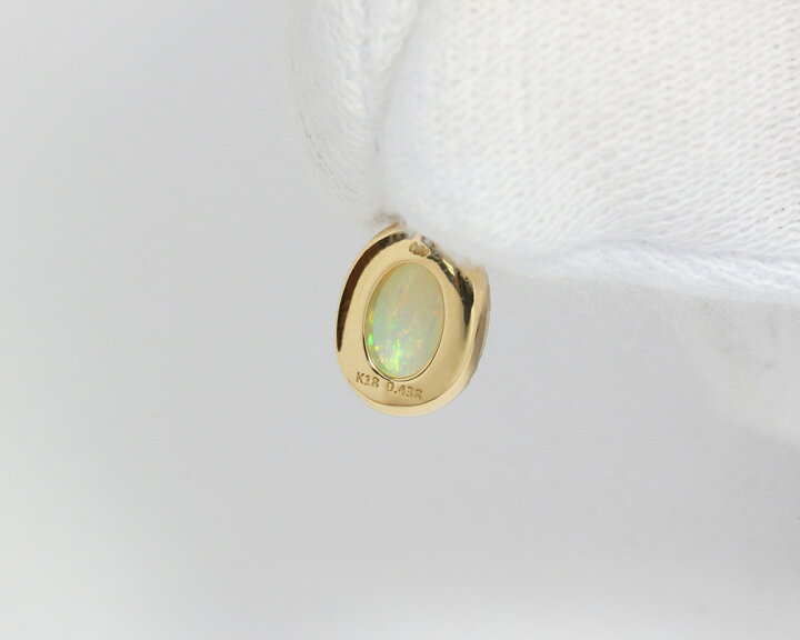 楽天市場】K18 オパール 0.438ct 一粒 ネックレスチャーム イエロー 