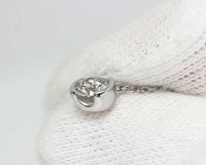 楽天市場】「イデアル」一粒 ネックレス 天然ダイヤモンド 0.312ct【E 