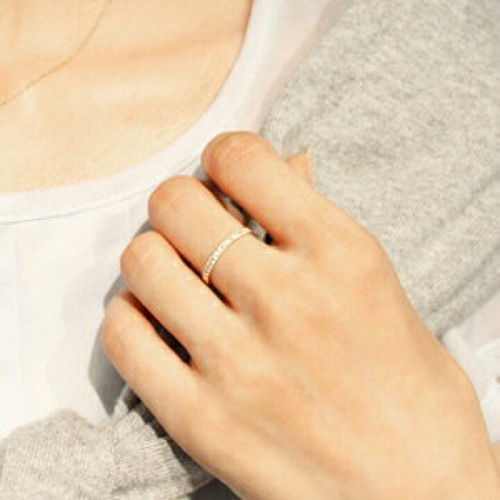 楽天市場】K18 K10 天然 ダイヤモンド 計0.15ct ミル打ち ハーフ  