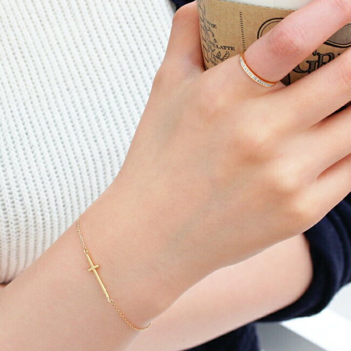 新品未使用T.japan クロスブレスレットK18 金アリエス 