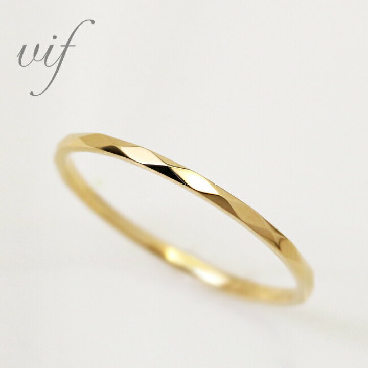 楽天市場】K18 カット 地金リング 1号-15号送料無料 特別価格 18金  