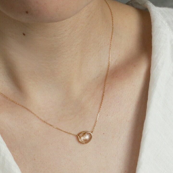 ⭐︎【極上品】天然銅色ゴールドルチルクオーツ ネックレス 18g  