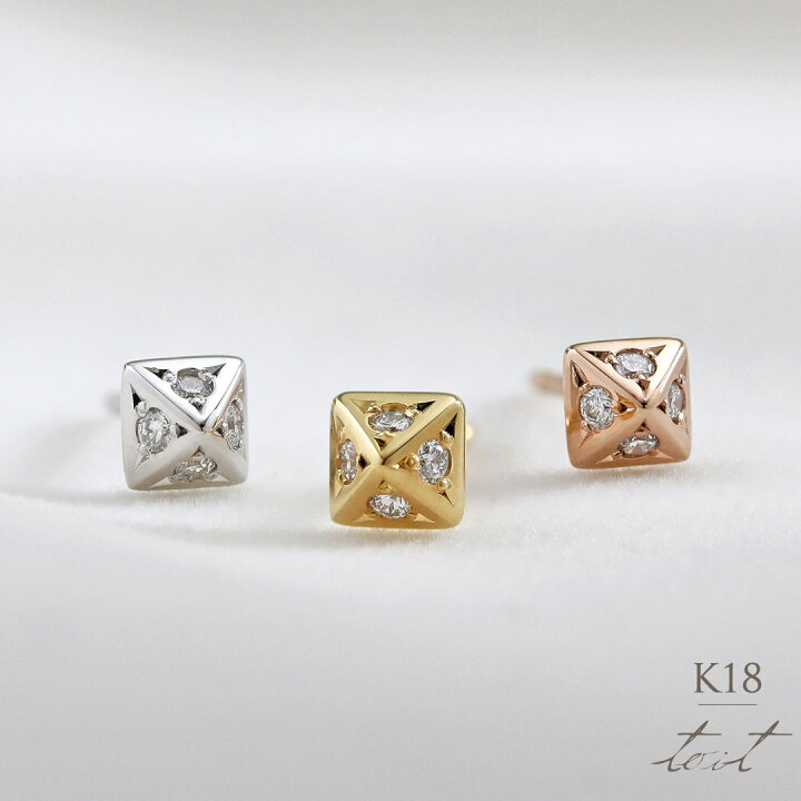 楽天市場】【銀座に実店舗あり】K18 天然 ダイヤモンド 0.04ct  