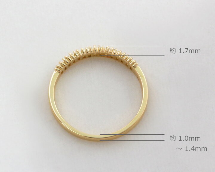 楽天市場】K18 テーパーバゲットカット 天然ダイヤモンド 0.15ct 