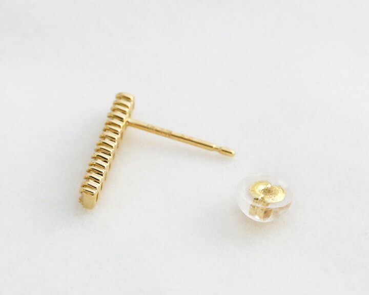 楽天市場】K18 テーパーバゲットカット 天然ダイヤモンド 0.16ct バー  