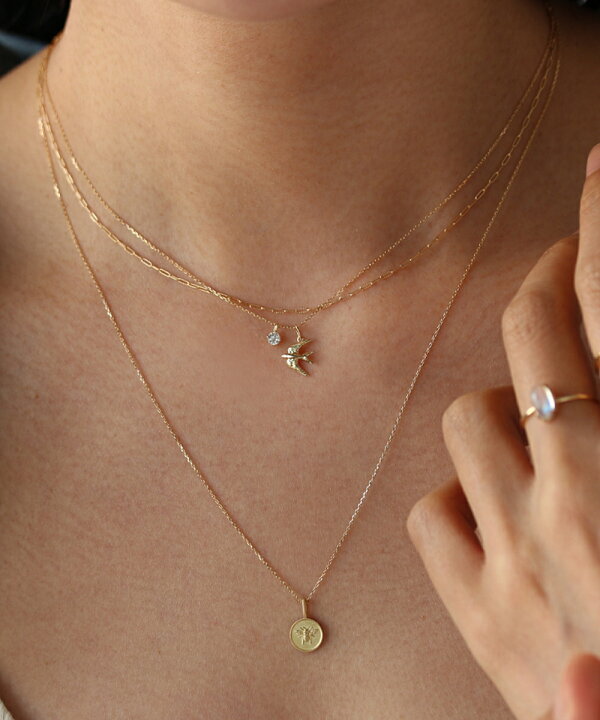 楽天市場】K18 K10 ツバメ ネックレスチャーム 送料無料 高品質  