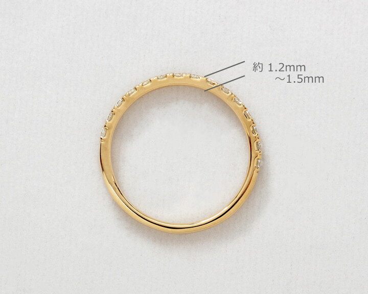 楽天市場】K18 K10 天然ダイヤモンド 計0.25ct ハーフエタニティ  