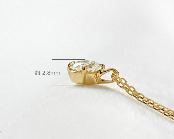 楽天市場】K18 K10 天然ダイヤモンド 0.2ct 4本爪 一粒 ネックレス送料  