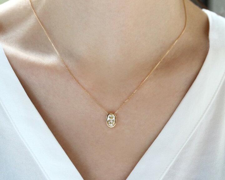 楽天市場】K18 オーバルカット 天然ダイヤモンド 1.000ct【VERY LIGHT 