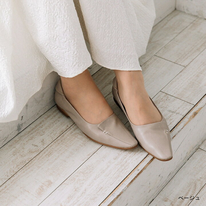 楽天市場】フラット ローヒール パンプス 歩きやすい 甲深 柔らかい  