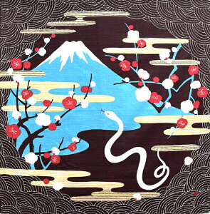 Mt.Fuji & zodiac Furoshiki xӂ낵@唻 N N ei ƂĂlC܂y{zTCY102cm×102cm