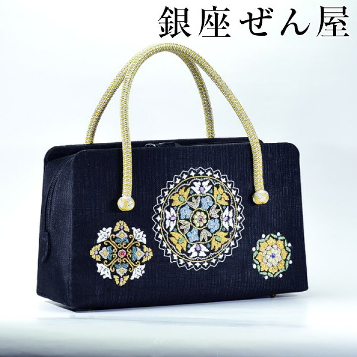 楽天市場】ビーズ本手刺繍ボストン型バッグ 華文【礼装用バッグ みその  