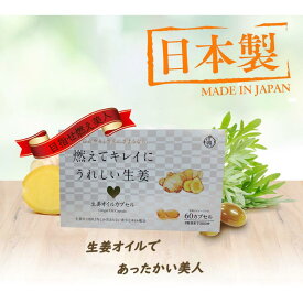 生姜オイルカプセル 栄養補助食品 健康食品 サプリ ソフトカプセル サプリメント 健康サプリメント 健康サプリ 美容サプリ 生姜 ショウガ しょうが 燃焼サプリ 燃焼系 燃焼 日本製 国産 温活 生姜サプリ ぽかぽか成分 冷え対策 効果 美容 肌 健康 プレゼント