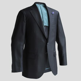 HIKO ORIGINAL (ヒコオリジナル) テーラードジャケット ウール シルク ブラック ハウンドトゥース カジュアル おしゃれ 高級 ジャケット 紳士服
