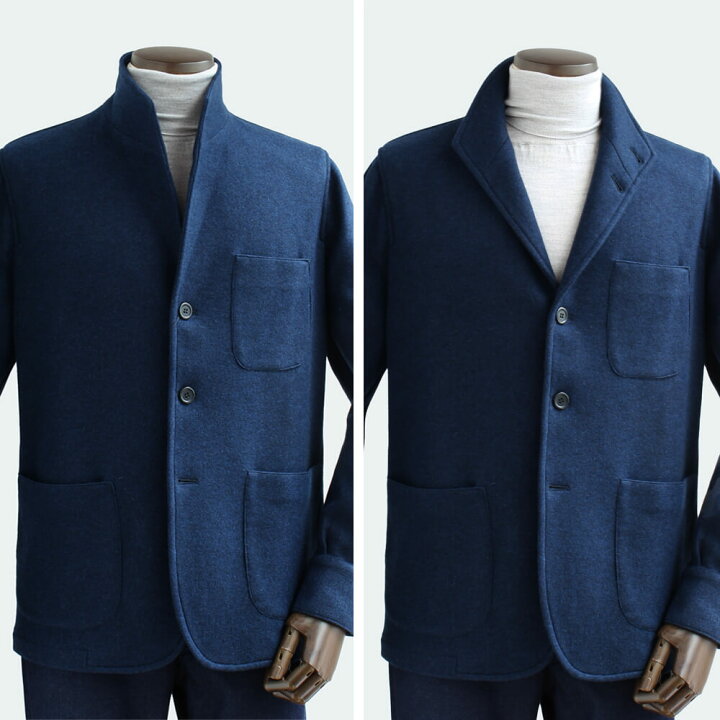 ZILLI/テーラードジャケット/52/カシミア/ネイビー （ZILLI (ジリー  