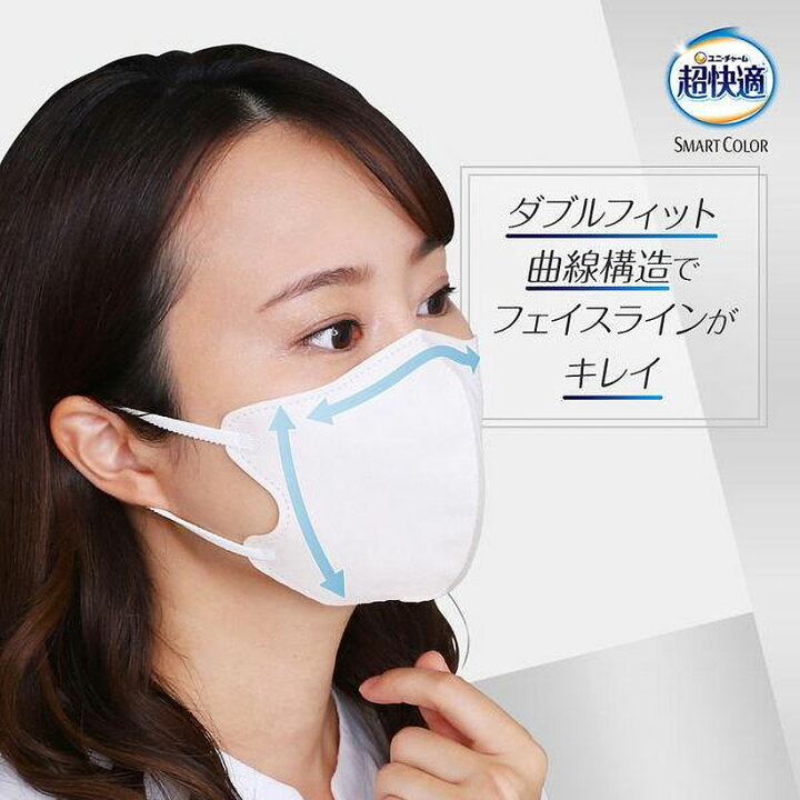 楽天市場】[unicharm]ユニ・チャーム 超快適マスク SMART COLOR 