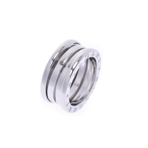 【最大3万円OFFクーポン★20日0時〜】BVLGARI ブルガリ B-ZEROリング #48 サイズS レディース K18WG リング・指輪 Aランク 中古 銀蔵