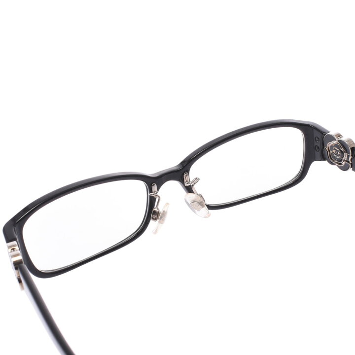 楽天市場】CHANEL シャネル カメリア 度入り 黒 3131-N/c.501 