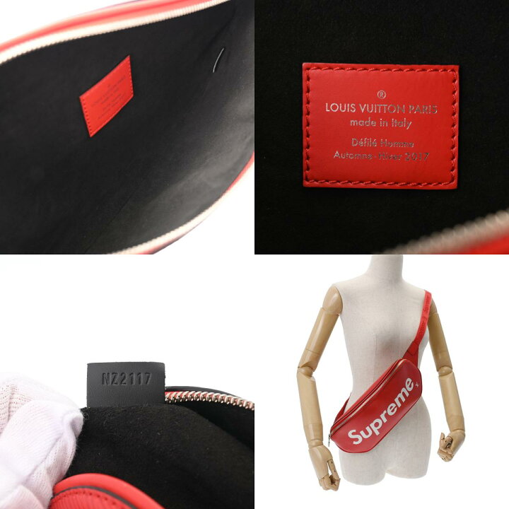 楽天市場】LOUIS VUITTON ルイヴィトン エピ バムバッグ LV×Supreme 