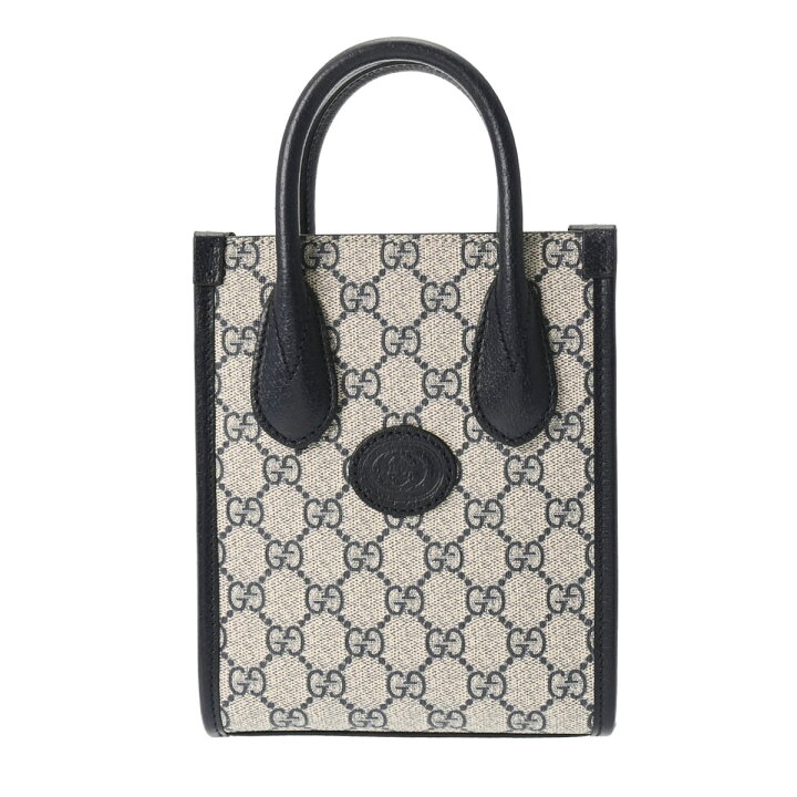 楽天市場】GUCCI グッチ インターロッキング ミニトートバッグ GG柄 