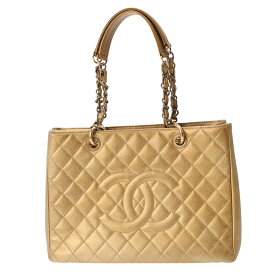 CHANEL シャネル GST グランドショッピングトート ゴールド アンティーク調ゴールド金具 A50995 レディース キャビアスキン トートバッグ ABランク 中古 銀蔵