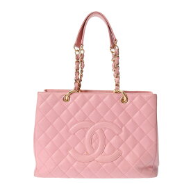 【最大15,000円OFFクーポン】CHANEL シャネル GST グランドショッピングトート ピンク ゴールド金具 A50995 レディース キャビアスキン トートバッグ Bランク 中古 銀蔵