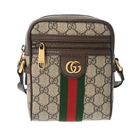 GUCCI グッチ GGマーモント オフィディア ショルダーバッグ ベージュ ゴールド金具 735403 レディース PVC ショルダーバッグ Aランク 中古 銀蔵