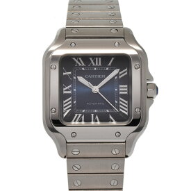 【ローン24回払い無金利】CARTIER カルティエ サントス WSSA0063 メンズ SS 腕時計 自動巻き ブルー文字盤 未使用 銀蔵