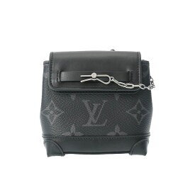 LOUIS VUITTON ルイヴィトン モノグラム ポルトクレ ミニ スティーマー 黒 M00340 レディース モノグラムエクリプスキャンバス ポーチ Aランク 中古 銀蔵