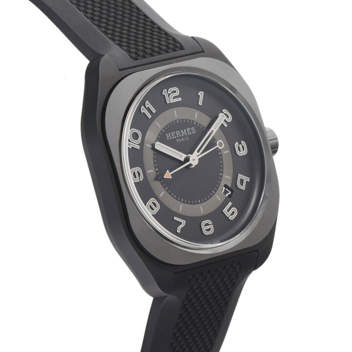 楽天市場】エルメス H08 42MM SP1.742 ブラック メンズ 腕時計 自動  