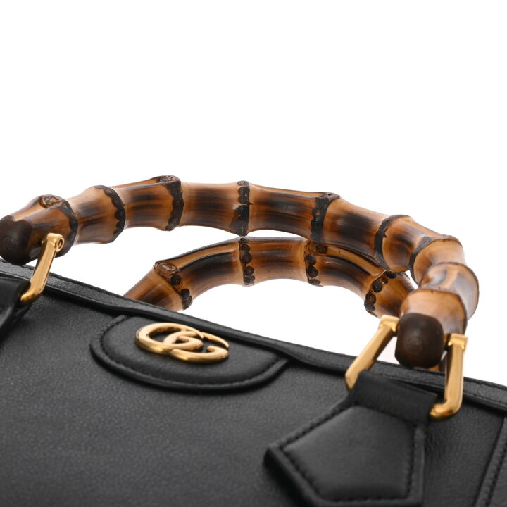 楽天市場】GUCCI グッチ ダイアナ ミニトートバッグ ブラック/イエロー  