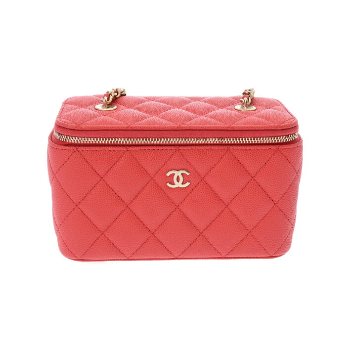 楽天市場】CHANEL シャネル マトラッセ チェーン ヴァニティ ピンク 