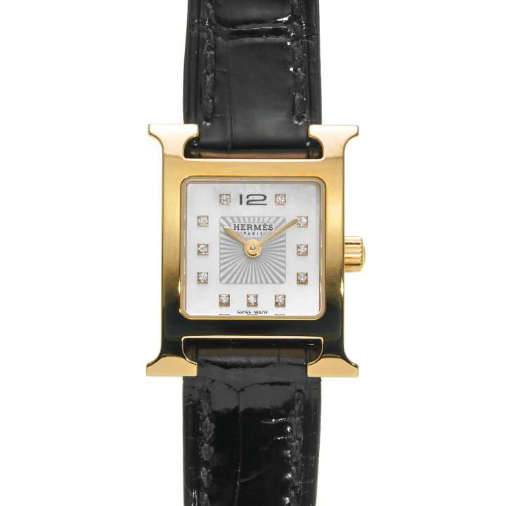 楽天市場】HERMES エルメス ミニHウォッチ 11Pダイヤ HH1.102 