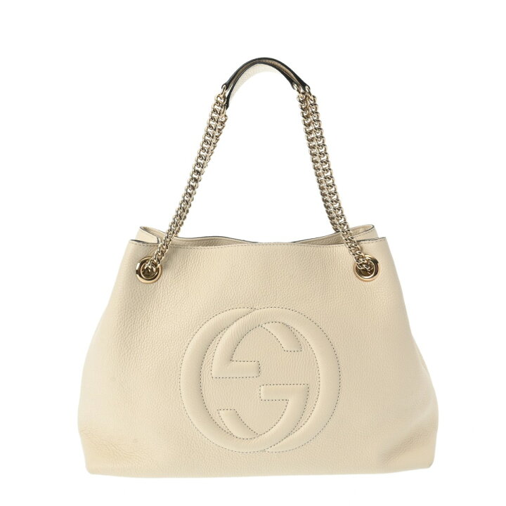 楽天市場】GUCCI グッチ ソーホー チェーントート クリーム 536196 