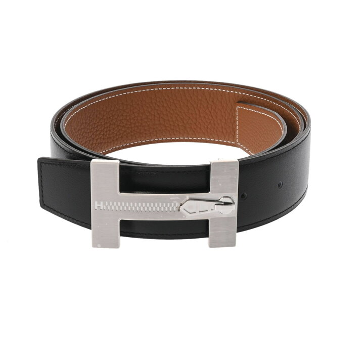 楽天市場】HERMES エルメス Hベルト ファスナー柄 95cm リバーシブル 