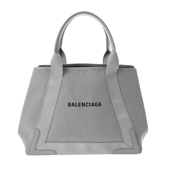 楽天市場】BALENCIAGA バレンシアガ ネイビーカバス M グレー 581292 