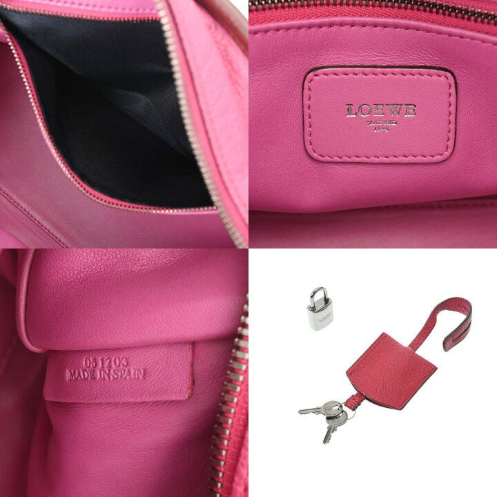 楽天市場】LOEWE ロエベ アマソナ 28 トリコロール 2WAY ピンク/レッド 