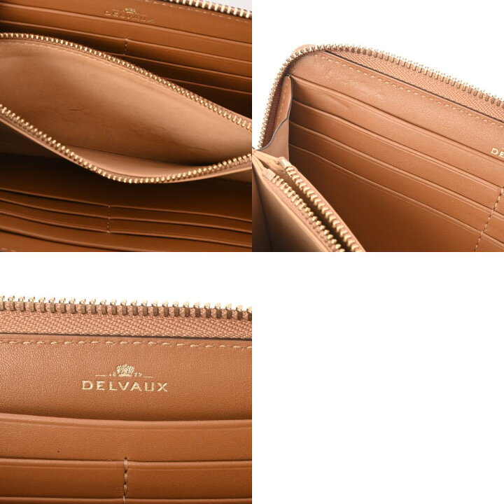 楽天市場】DELVAUX デルヴォー ラウンドファスナー財布 Dロゴ ベージュ  