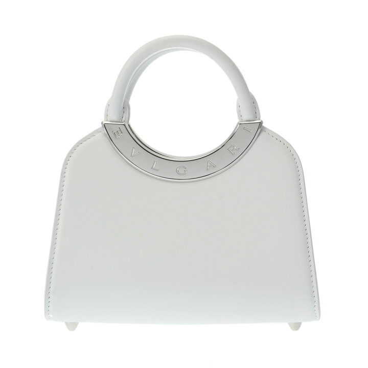 楽天市場】BVLGARI ブルガリ ローマ ミニ トップハンドルバッグ 白 