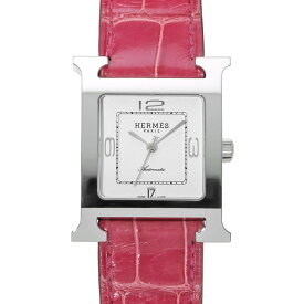 エルメス ラムシス HH3.510 ホワイト レディース 腕時計 クォーツ 中古 銀蔵