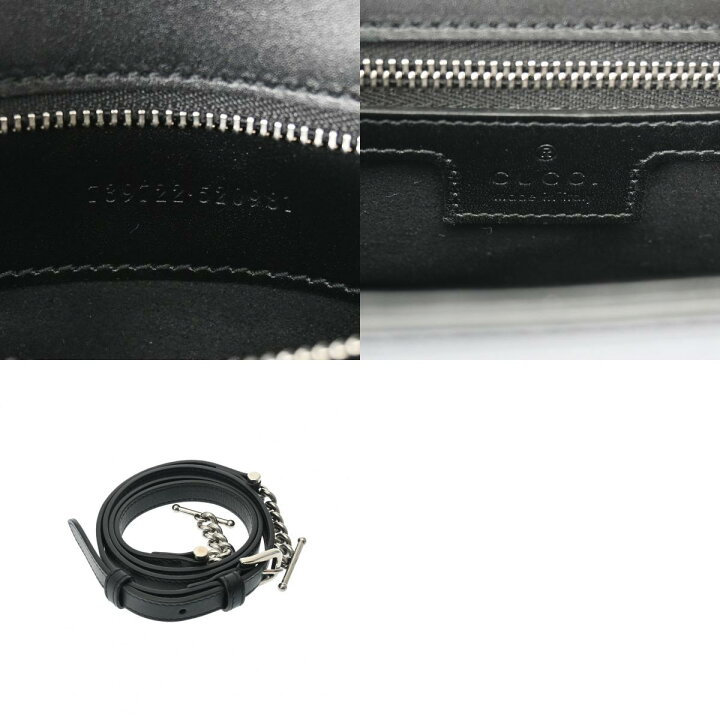 楽天市場】GUCCI グッチ ダブルG 2WAY ミニショルダーバッグ ブラック 
